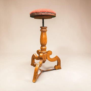 Kruk - Eik - Victoriaanse pianokruk