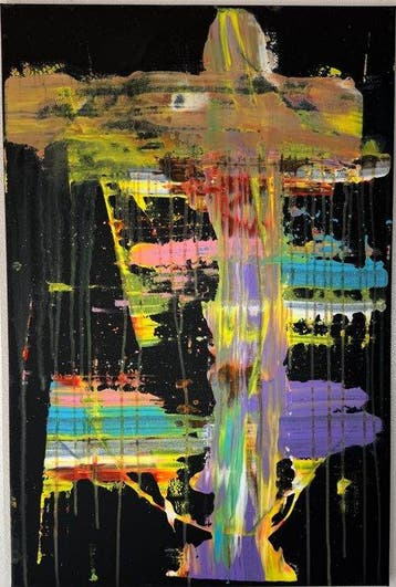 Karl Lagasse - GRAND TABLEAU King Of The Universe, Antiquités & Art