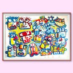 Denis OSSO (1965) - La genèse XXL - unique original, Antiquités & Art