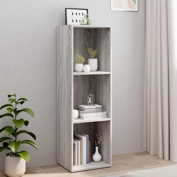 vidaXL Boekenkast/tv-meubel 36x30x114 cm hout grijs sonoma, Huis en Inrichting, Verzenden, Nieuw