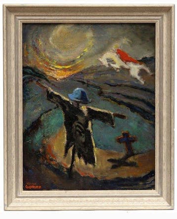 Henk Gorter (1908-1974) - Surrealistic landscape