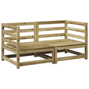 Loungeset grenenhout | Tweede kansje | OP = OP, 2 zitplaatsen, Gebruikt, Verzenden, Loungeset
