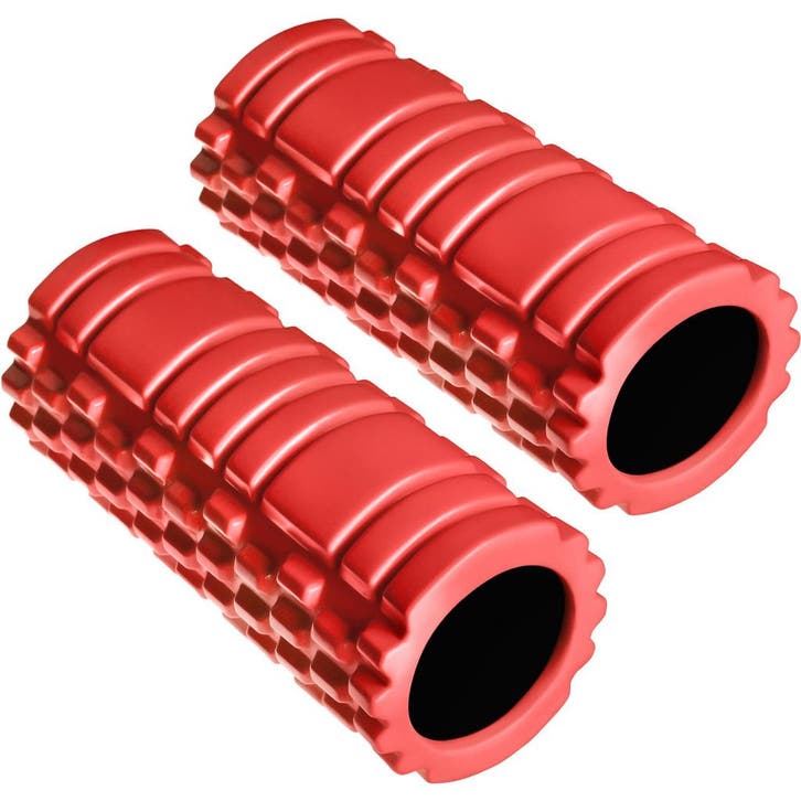 tectake Fasciaroller massagerol - rood, Set van 2, Sports & Fitness, Sports & Fitness Autre, Envoi