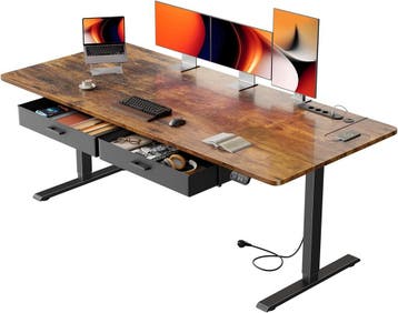 Zit sta bureau - Elektrisch - Verstelbaar - 180x80 cm - Brui, Verzenden, Nieuw