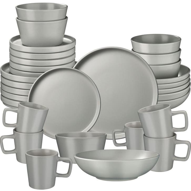 tectake Serviesset Una, van aardewerk, voor 6 personen - 30, Maison & Meubles, Cuisine | Vaisselle, Envoi