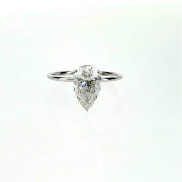 Zonder minimumprijs - Ring - 14 karaat Witgoud - 2.00ct. tw., Nieuw