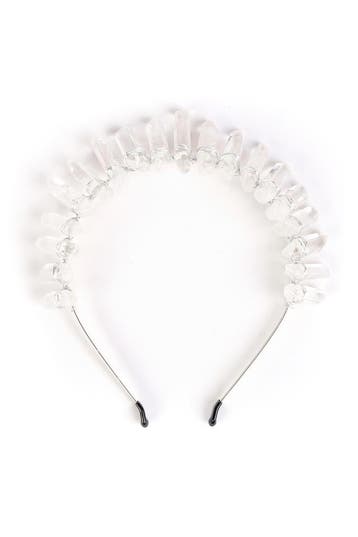 KIMU® Haarband Bergkristal Zilver Helder Kristal Diadeem Fan, Kleding | Dames, Ophalen of Verzenden, Nieuw