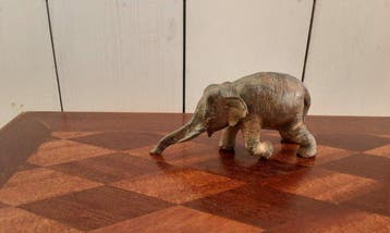 P. Chenet - Beeld, Olifant - 6.5 cm - Brons, Antiquités & Art