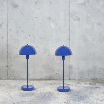 Herstal - Tafellamp (2) - Vienda - Royal Blue - Staal - 2