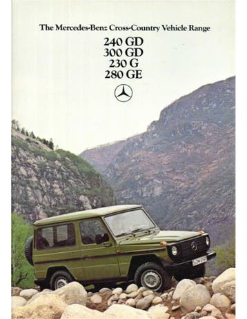 1979 MERCEDES BENZ G KLASSE BROCHURE ENGELS