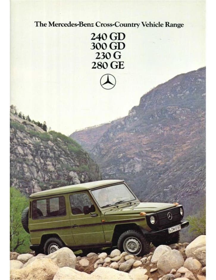 1979 MERCEDES BENZ G KLASSE BROCHURE ENGELS, Boeken, Auto's | Folders en Tijdschriften