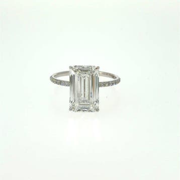 Zonder minimumprijs - Ring - 14 karaat Witgoud - 3.02ct. tw.