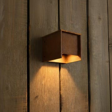Wandverlichting modern Core Muurlamp Corten, Tuin en Terras, Verzenden, Nieuw