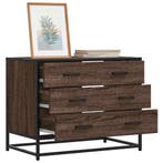vidaXL Ladekast 70x41x56 cm bewerkt hout bruin eikenkleur, Verzenden, Nieuw