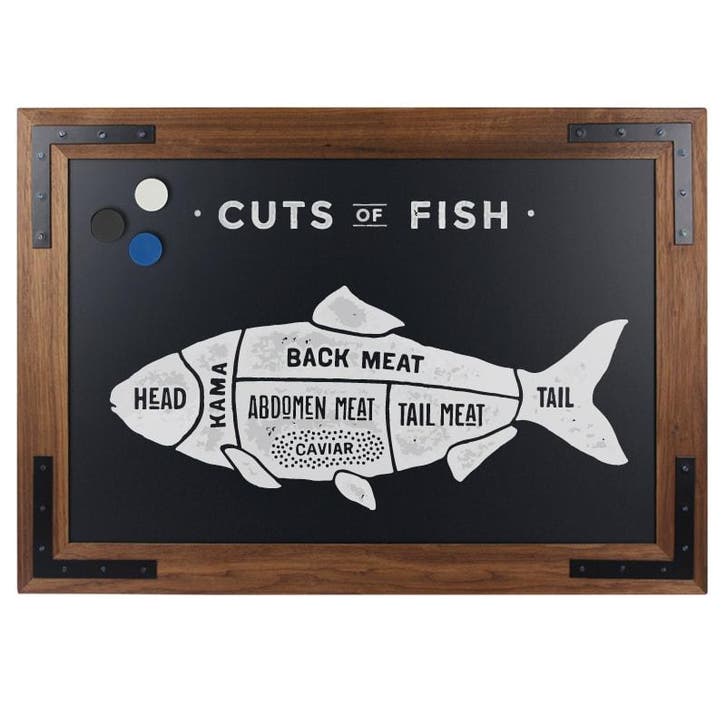 Krijtbord Magnetisch Noir 70x90 cm, Huis en Inrichting, Woonaccessoires | Lijsten, Verzenden