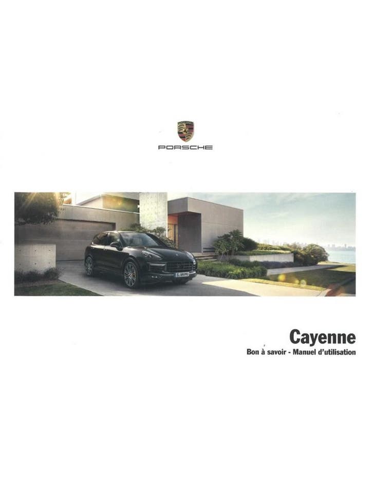 2017 PORSCHE CAYENNE INSTRUCTIEBOEKJE FRANS, Autos : Divers, Modes d'emploi & Notices d'utilisation