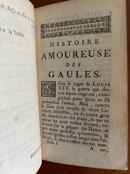 Bussi Rabutin - Histoire Amoureuse des Gaules - 1754, Antiek en Kunst, Antiek | Boeken en Manuscripten