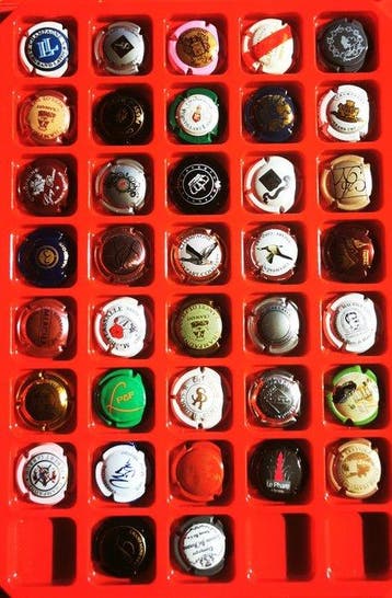 Collection de capsules de champagne - toutes les marques