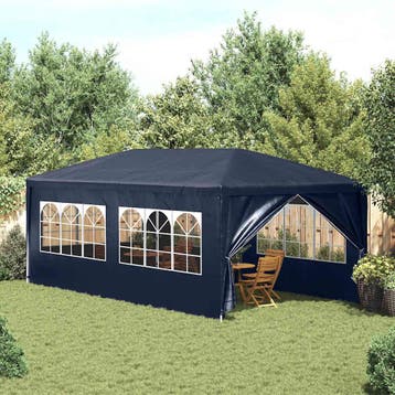 vidaXL Partytent 3x6 m blauw, Verzenden