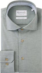 2dekans | Michaelis slim fit heren overhemd - twill - groen, Ophalen of Verzenden, Nieuw