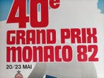 J.Grognet - A.I.P Monaco - Affiche Officielle Grand Prix
