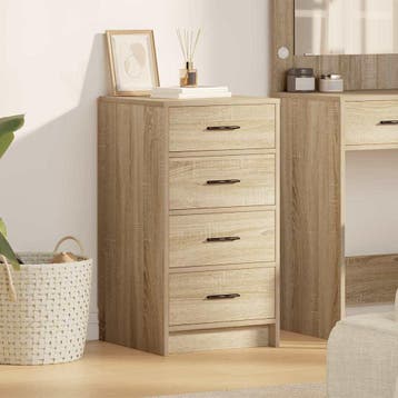 vidaXL Dressoir Sonoma eiken 40 x 41 x 75 cm Bewerkt hout, Verzenden, Nieuw