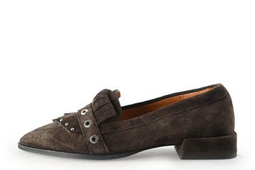 VIA VAI Instappers in maat 38½ Bruin, Kleding | Dames, Schoenen, Bruin, Verzenden, Instappers, Zo goed als nieuw