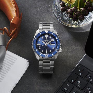 Seiko - Seiko Day-Date Sport Automatic Blu Dial Sub 100 -, Nieuw