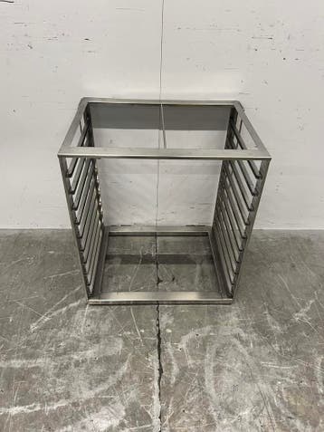 Piètement en acier inoxydable avec étagère 58,5 x 45 x 66,5, Articles professionnels, Verzenden