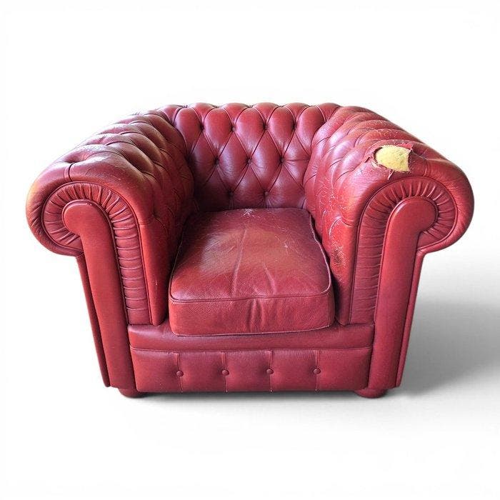 iDivani.it - Fauteuil - Chesterfield - Cuir, Huis en Inrichting, Overige Huis en Inrichting
