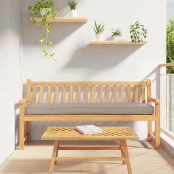 vidaXL Pallet Kussen Oxford Stof Taupe 200 x 40 x 8 cm, Huis en Inrichting, Verzenden, Nieuw