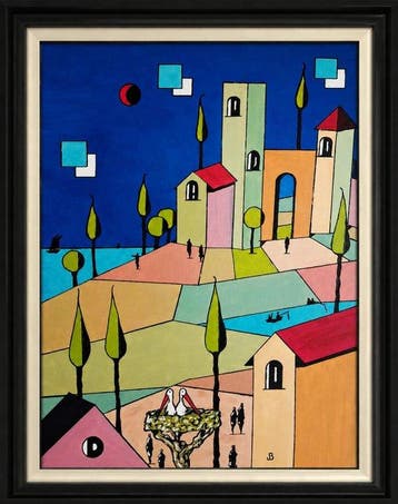 Bertrand Jost (1961) - Paysage géométrique XL, Antiek en Kunst