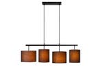 Hanglamp Lucide MAYA -  - 4xE27 - Zwart, Verzenden, Nieuw