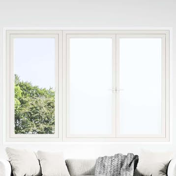 vidaXL Raamfolies 5 st statisch mat PVC wit, Verzenden