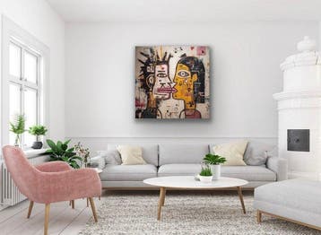 Eric Brumette (XX) - KISS ME LIKE BASQUIAT 59 - Toile L
