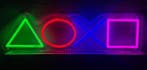 Play knoppen NEON bord led lichtbord verlichting lamp reclam, Verzenden