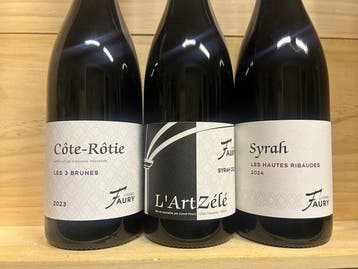 Lionel Faury, Côte-Rôtie Les 3 Brunes, Syrah LArt Zélé,