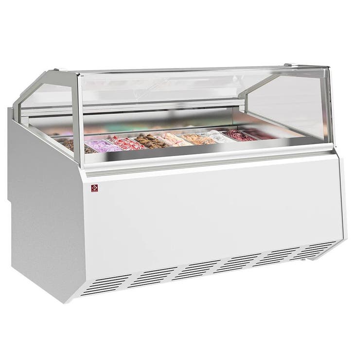 Schepijsvitrine | QUEBEC | 12x 5L | -15°C/-18°C |, Zakelijke goederen, Horeca | Keukenapparatuur, Nieuw in verpakking, Verzenden
