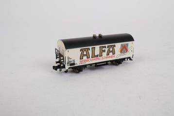 Minitrix N - Modeltrein goederenwagon (9) - Bierwagens, Nieuw