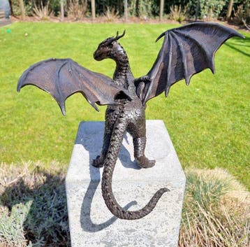 Beeldje - Dragon - Brons
