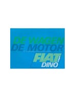 1967 FIAT DINO SPIDER COUPÉ BROCHURE NEDERLANDS, Ophalen of Verzenden