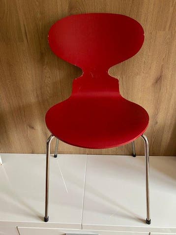 Fritz Hansen - Arne Jacobsen - Stoel - Ant - hout en staal