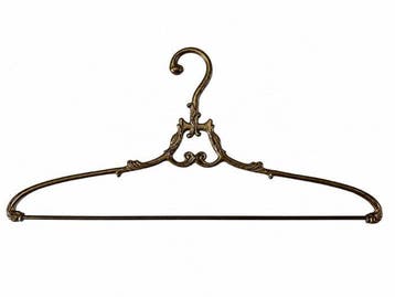 Porte-manteau (8) - Laiton - Cintres anciens pour robes