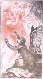 Spotprent over Hitler en cultuur in Nazi-Duitsland (Lithos), Verzenden