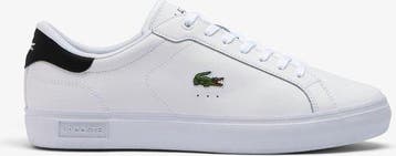 Lacoste POWERCOURT - Heren Sneakers - Wit - Zwart Maat 44, Kleding | Heren, Schoenen, Verzenden, Nieuw