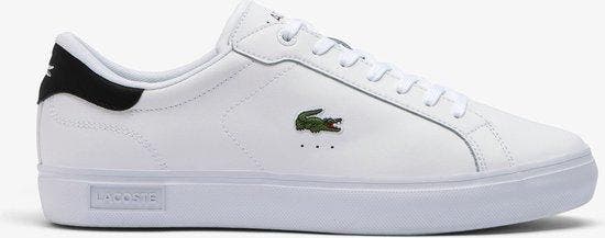 Lacoste POWERCOURT - Heren Sneakers - Wit - Zwart Maat 44, Kleding | Heren, Schoenen, Nieuw, Verzenden