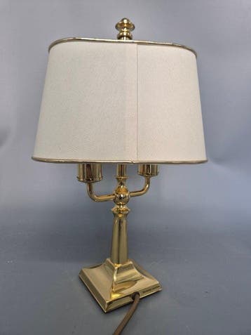 Klassische Bankamp Leuchten Tischlampe in Messing –