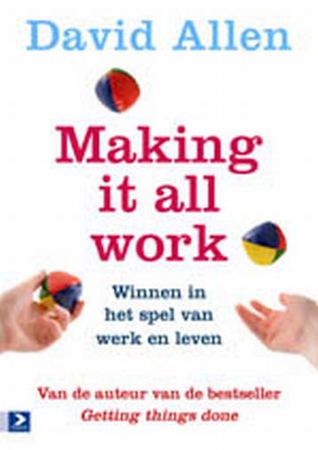 Making it all work 9789052617084 David Allen, Boeken, Verzenden, Gelezen, David Allen