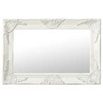 vidaXL Wandspiegel barok stijl 60x40 cm wit, Huis en Inrichting, Woonaccessoires | Spiegels, Verzenden, Nieuw
