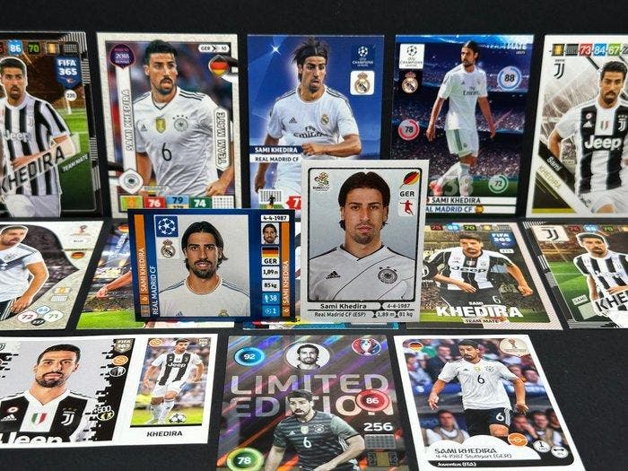 Panini - Sami Khedira - 15x Stickers & Cards - Real Madrid /, Verzamelen, Stickers
